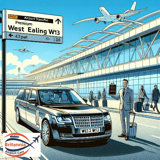 Premium Airport Transfer from Gatwick to West Ealing W13