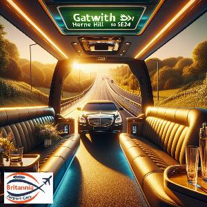 Top-Notch Gatwick to Herne Hill SE24 Taxi