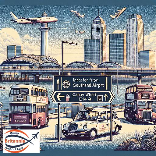 Airport Transfer to Canary Wharf E14 from Southend Airport