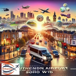 Airport Transfer to Soho W1D from Southend Airport