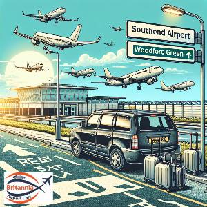 Airport Transfer to Woodford Green IG8 from Southend Airport