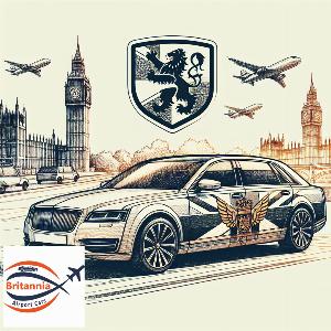 Taxi Transfer from SW1A Riding House Street to Heathrow Airport terminal 4