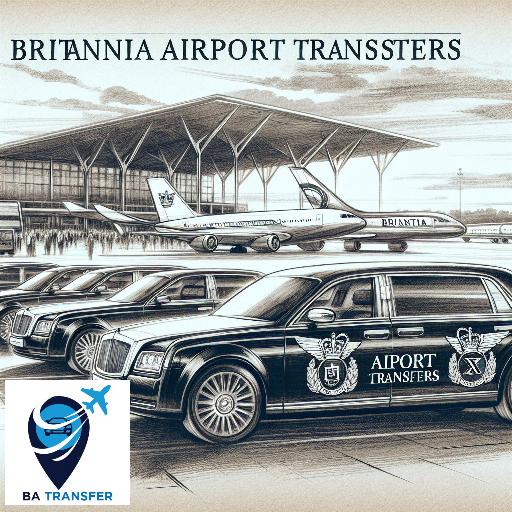 Britannia Taxi London Taxi Transfer Services From MK42 Bedford Oasis Beach Pool Russell Park To Heathrow Airport