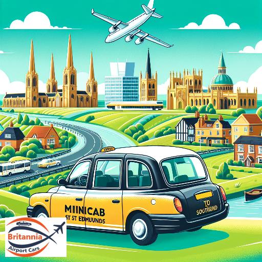 Bury St Edmunds To southend Airport Minicab Transfer