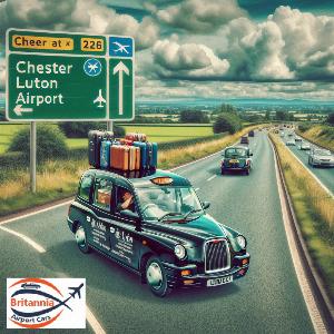 Chester To Luton Airport Minicab Transfer