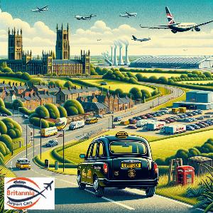 Durham To Luton Airport Minicab Transfer