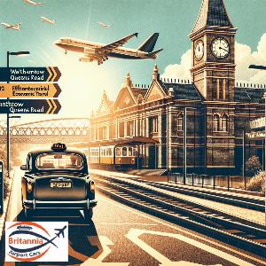 Economic Taxi from Gatwick Airport to Walthamstow Queens Road rail/train station