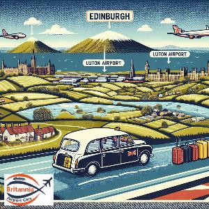 Edinburgh To Luton Airport Minicab Transfer