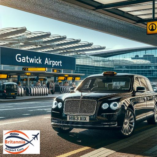 Executive Cab from Gatwick Airport to Coronation House