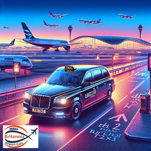 Executive Taxi from Luton Airport to Heathrow Airport Aegean Airlines Terminal 2