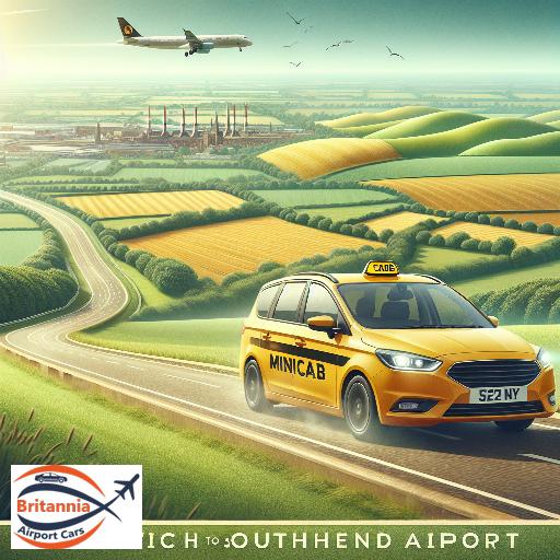 Ipswich To southend Airport Minicab Transfer