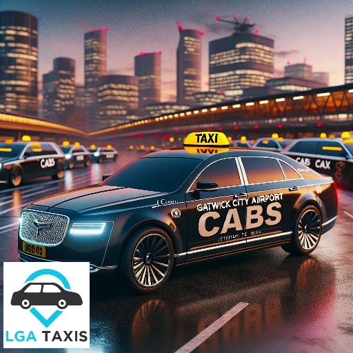 Cab cost from SW9 Stockwell to RH6 Gatwick Airport