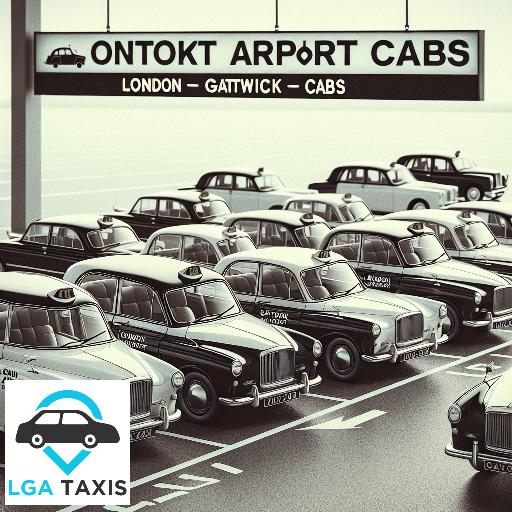 Cab cost from RH6 Gatwick Airport KT10 Esher