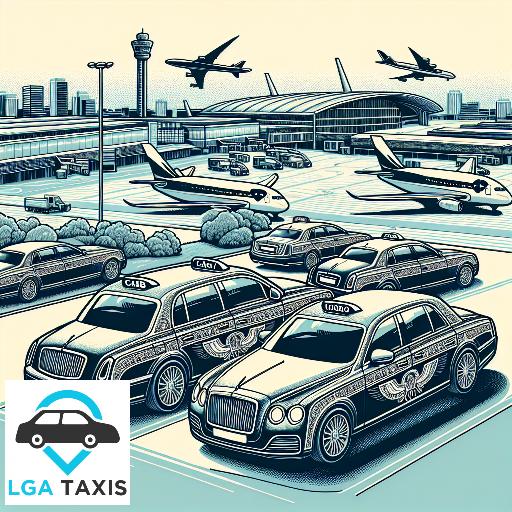 Taxi cost from RH6 Gatwick Airport to LU2 Luton Airport