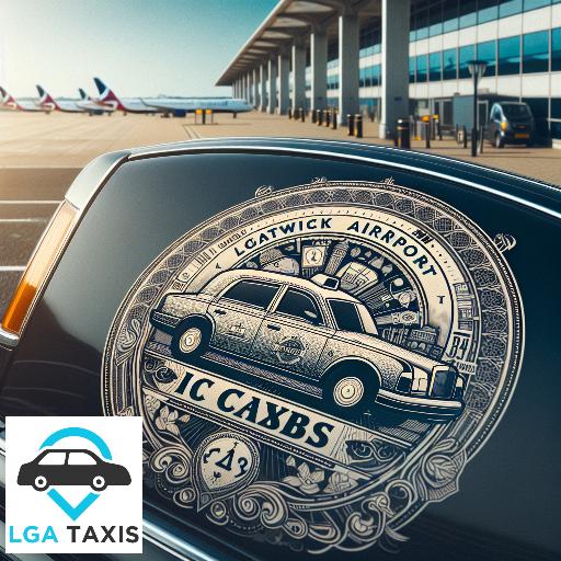 Taxi price from BD1 Bradford to RH6 Gatwick Airport