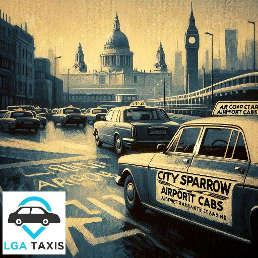 Taxi cost from RH6 Gatwick Airport to RM11 Emerson Park