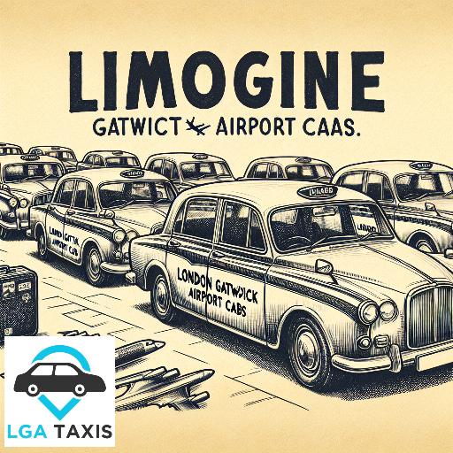 Taxi price from SM3 North Cheam to RH6 Gatwick Airport