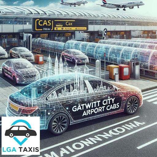 Cab cost RH6 Gatwick Airport to IG8 Woodford Green