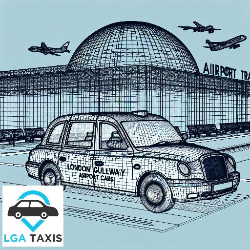 Cab cost RH6 Gatwick Airport to KT16 Chertsey