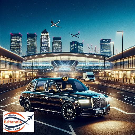 Luxury Cab from Heathrow Airport to ibis London Docklands Canary Wharf