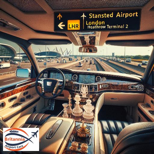 Luxury Cab from Stansted Airport to London Heathrow Airport LHR Terminal 2