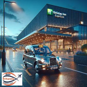 Luxury Minicab from Heathrow Airport to Holiday Inn Express London-Royal Docks Docklands