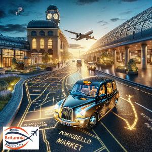 Luxury Minicab from Stansted Airport to Portobello Market