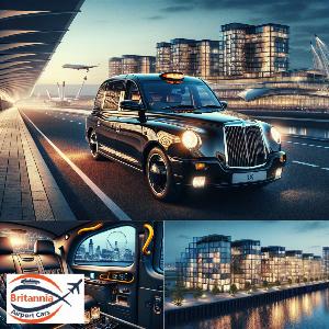 Luxury Taxi from Heathrow Airport to Apartment WharfDiscovery Dock West