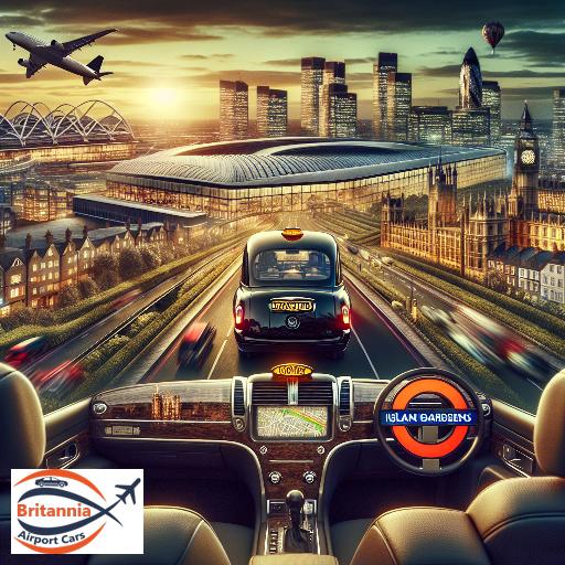 Luxury Taxi from Stansted Airport to Island GardensUnderground Tube Station