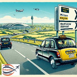 Milton Keyne To Heathrow Airport Minicab Transfer