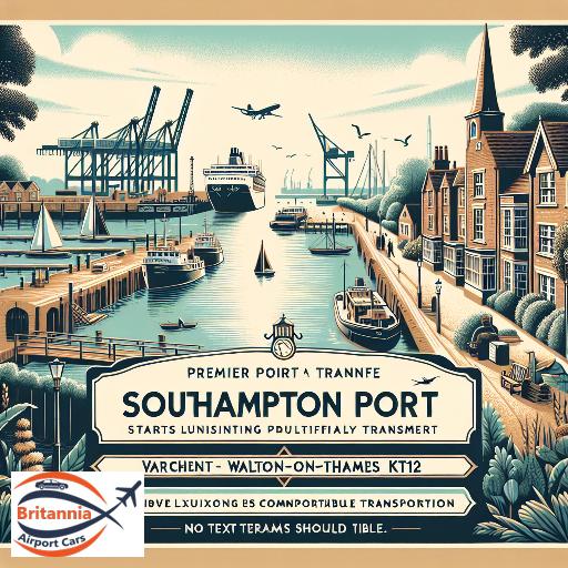 Premier Port Transfer from Southampton Port to Walton-on-Thames kt12