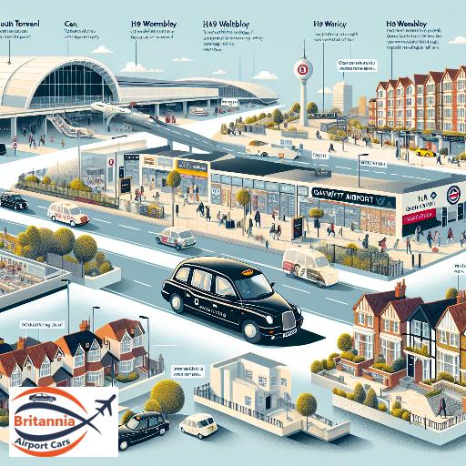 Taxi Gatwick Airport South Terminal to HA9 Wembley