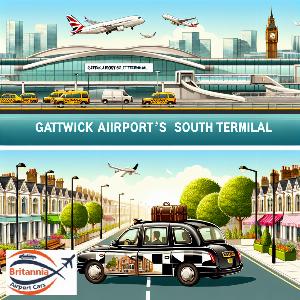 Taxi Gatwick Airport South Terminal to SW8 Fulham
