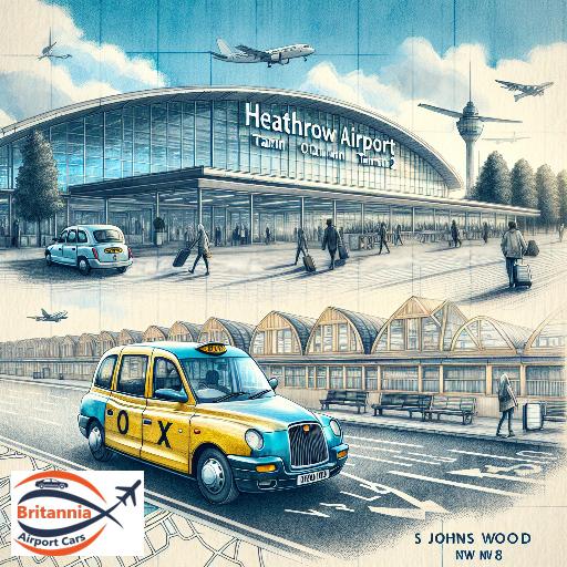 Taxi Heathrow Airport Terminal 2 to NW8 St Johns Wood