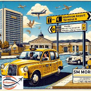 Taxi Heathrow Airport Terminal 4 to Sm4 morden