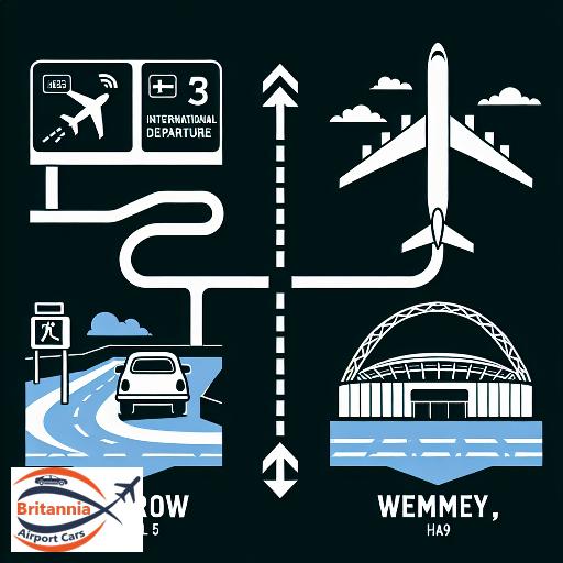 Taxi Heathrow Airport Terminal 5 to HA9 Wembley