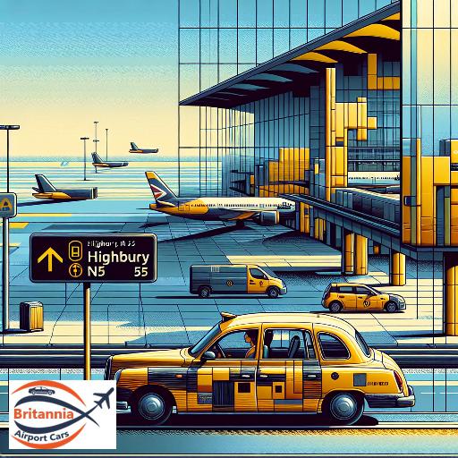 Taxi Heathrow Airport Terminal 5 to N5 Highbury