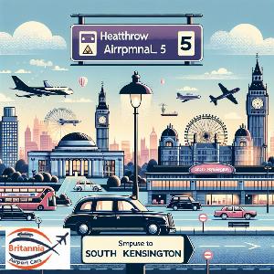 Taxi Heathrow Airport Terminal 5 to SW7 South Kensington