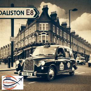 Taxi London to E8 Dalston