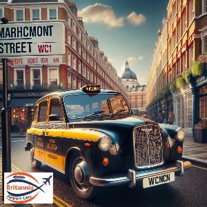 Taxi London to WC1N Marchmont Street