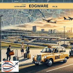 Taxi Luton Airport to HA8 Edgware