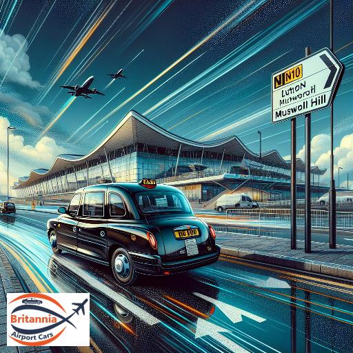 Taxi Luton Airport to N10 Muswell Hill