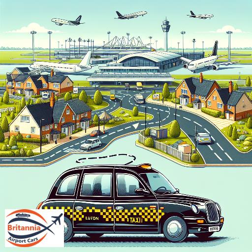 Taxi Luton Airport to Sm5 carshalton