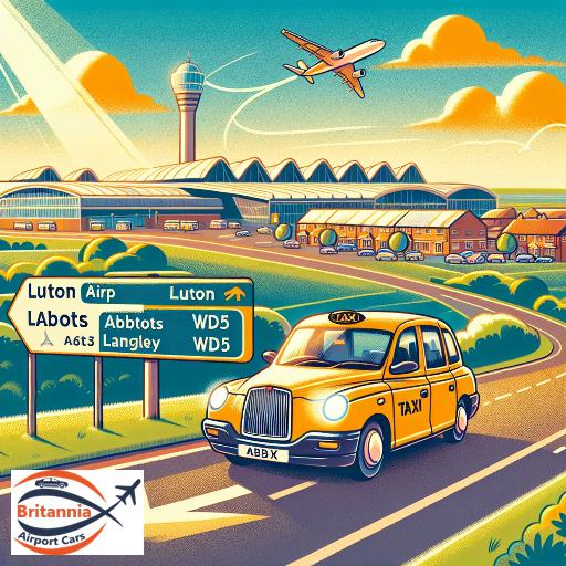 Taxi Luton Airport to WD5 Abbotts Langley