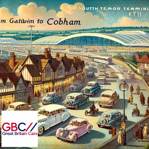 Taxi Gatwick Airport South Terminal to KT11 Cobham