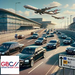 Taxi Gatwick Airport South Terminal to N1 Islington