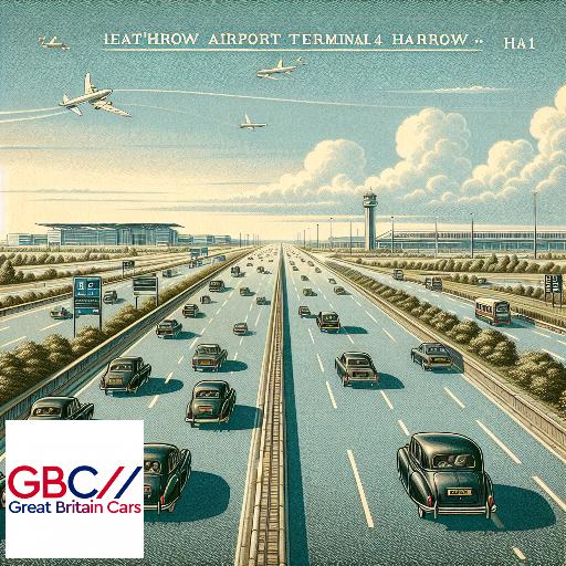 Taxi Heathrow Airport Terminal 4 to HA1-Harrow