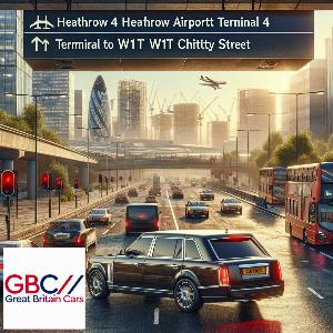 Taxi Heathrow Airport Terminal 4 To W1t Chitty Street