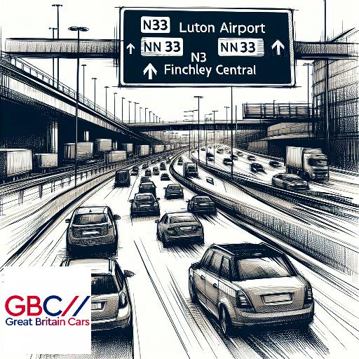 Taxi Luton Airport to N3 Finchley Central