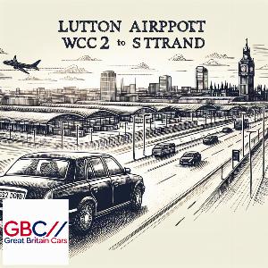 Taxi Luton Airport to WC2R Strand
